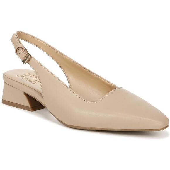 NWT Naturalizer Womens Ginger Snip Toe Slingbacks ,Barely Nude -Size 8.5 - Picture 1 of 7